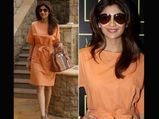 Shilpa Shetty Rules The Summer Look In Bright Orange