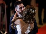 Messi's Bride's Wedding Gown Was Royal As A Crown