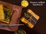 Potato Grilled Sandwich Recipe | Aloo Masala Grilled Sandwich Recipe