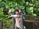 Shah Rukh With AbRam Spotted On Eid In Their Coolest Avatars