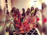 Stars Styled At Bollywood Karva Chauth Party