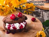 Banana Ice Cream And Double Chocolate Black Bean Cookie Sandwich Recipe