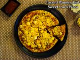 Tossed Paneer And Sweet Corn Pizza Recipe: How To Prepare Tossed Paneer And Sweet Corn Pizza At Home