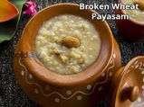 Broken Wheat Payasam Recipe | How To Make Godhi Payasa Or Broken Wheat Kheer