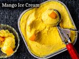 Mango Ice Cream Recipe| How To Make Mango Ice Cream| Easy Home-made Mango Ice Cream Recipe