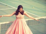 Sania Mirza Looks Dreamy In A Gown And This Time She Poses On A Tennis Court
