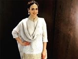 Wow! Esha Deol's Traditional Wear Is A Mix Of Subtle Prints And Loud Metallic