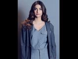 Sonam Kapoor Sports An All-Grey Vintage Outfit For Twinkle Khanna's Book Launch
