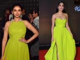 Janhvi Kapoor's Lime Green Gown At Kuch Kuch Hota Hain Celebrations Gave Us Major Déjà Vu