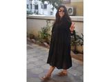 Neha Dhupia's Black Midi Dress is Perfect For A Lazy Weekend