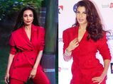 Jacqueline Fernandez And Malaika Arora Khan Made A Strong Case For Red Pantsuits