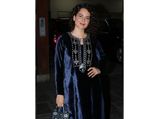 Kangana Ranaut's Velvet Suit Is Every Inch Festive But Not Everybody Can Pull It Off
