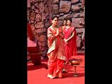 Kangana Ranaut Makes A Royal Entry In Her Red Sari At The Trailer Launch Of Manikarnika
