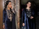 Karisma Or Kangana: Who Wore The Blue Velvet Attire Better?