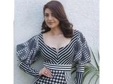 Of Gingham And Stripes, Kajal Aggarwal's Dress Will Inspire You To Play With Patterns