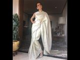 Kangana Ranaut Drapes This Exquisite Sari For The Special Screening Of Manikarnika