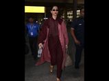 Sonam Kapoor's Latest Airport Look Is About Playing With Different Shades Of Maroon