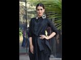 Kriti Sanon Upped Her Fashion Game With Desi Jhumkis, Black Dress, And Chignon Ponytail