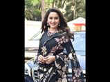 Madhuri Dixit Nene Floored Us With Her Black Floral Sari