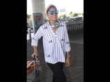 Kubbra Sait's Airport Look Is Perfect For Ladies Who Like To Keep It Cool And Interesting