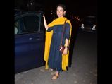 Sanya Malhotra Looked A Class Apart In Her Denim And Yellow Suit