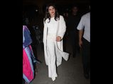Priyanka Chopra Jonas Gave Us Major Diane Keaton Vibes With This All White Airport Outfit