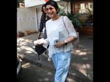 Sonali Bendre Exudes Cool Vibes With Her Colour-blocked Outfit