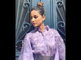 Hina Khan Ups Her Cannes Film Festival Wardrobe With This Quirky Lavender Gown