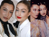 Gigi Hadid And Bella Hadid's Contrast Make-up Moments Are Giving Us Twinning Goals
