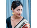 Hina Khan Turns Heads With Her Elegant Benarasi Silk Sari