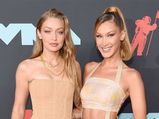 Bella and Gigi Hadid Twin In Coordinating Nude-Hued Outfits At The 2019 VMAs