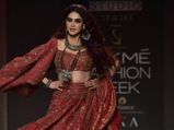 LFW W/F 2019 Day Five: Genelia D’ Souza Gives Us The Best Showstopper Moment With This Red Lehenga
