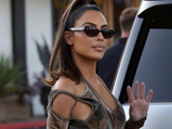Kim Kardashian Steps Out In Style With A Nude Lip And A Vintage Ponytail
