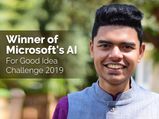Indian Student Develops AI Organ Donation App, Wins Microsoft's AI For Good Idea Challenge 2019