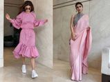 Naagin Actress Mouni Roy Kills Our Monday Blues With Her Gorgeous Pink Outfits