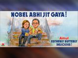 Nobel Winners 2019: Amul Honours Abhijit Banerjee And Esther Duflo With It's Doodle