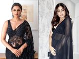 Bhumi Pednekar Or Parineeti Chopra, Whose Black Sari Was More Amazing?