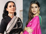 Kriti Sanon’s Pink Sari And Kangana Ranaut’s Black Sari Are The Prettiest Saris Of The Week