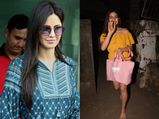 Katrina Kaif’s Printed Indigo Dress And Sara Ali Khan’s Off-shoulder Mustard Midi Are Slay-Worthy