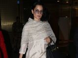 Kangana Ranaut Beckons Us To Wear A Traditional Silk Suit To The Airport