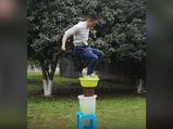 This Chinese Man Can Legit Jump On Water!