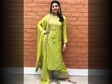 Kajal Aggarwal Wore A Green Suit For Maha Shivratri Celebrations And It Had All Our Attention