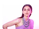 Rakul Preet Singh Sizzles In Her Lavender Draped Saree But Her Dainty Necklace Has All Our Attention