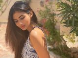 Mouni Roy Gives Spring Fashion Goals In Printed Dress As She Passes Her Quarantine Time On Terrace
