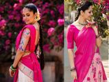 Kathanam Actress Anasuya Bharadwaj In Two Different Pink Sarees, Which One Looked More Beautiful?
