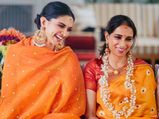When Deepika Padukone Twinned With Her Mother In Orange Outfit On Deepika’s Pre-Wedding Pooja