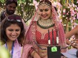 You Should Totally Bookmark Lisa Ray’s Pink Bridal Lehenga From Four More Shots Please!