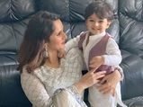 Sania Mirza And Her Son Izhaan Mirza Malik Twin In White On Eid And Give Major Mother-Son Goals