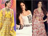 Jacqueline Fernandez, Katrina Kaif, And Freida Pinto In Anamika Khanna’s Lehengas