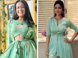 Shilpa Shetty Kundra Or Neha Kakkar, Whose Green Sharara Suit Will You Pick For Upcoming Festival?